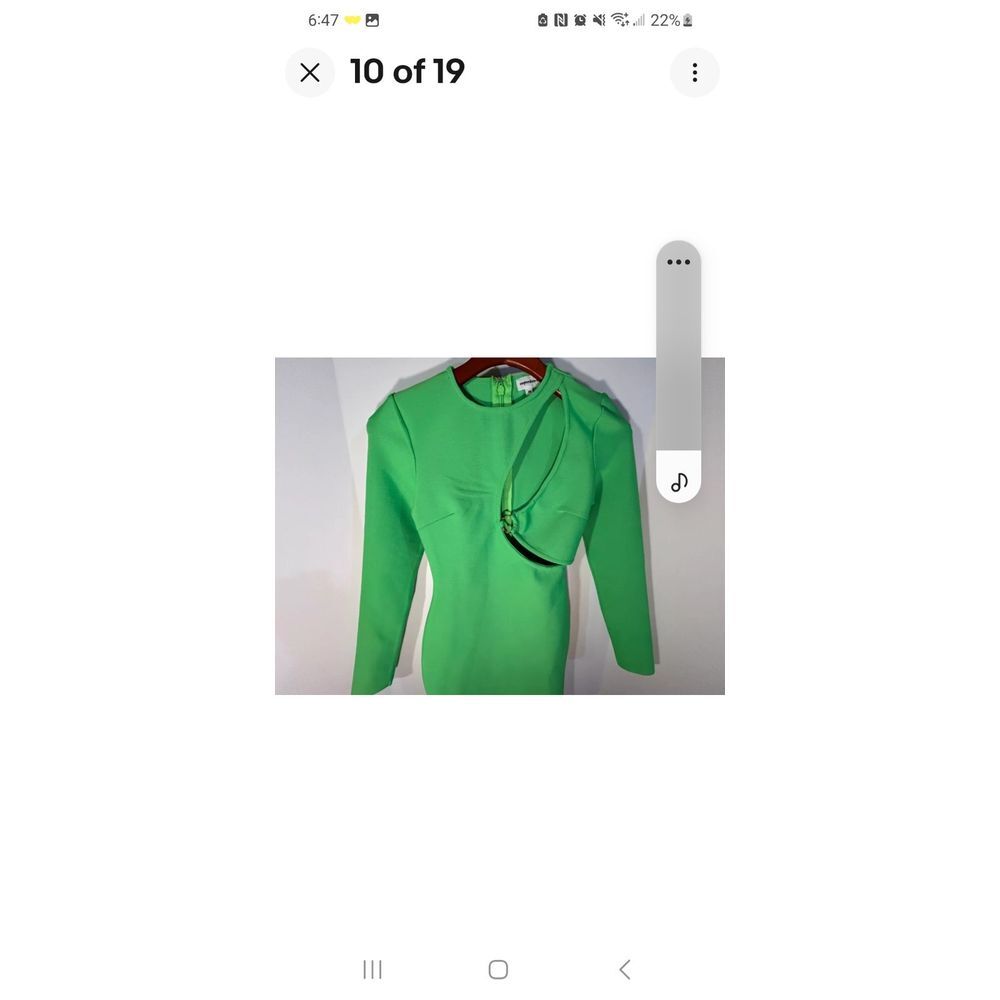 Superdown Sasha Cutout Bandage Mini Dress Bright Green Size Small NWT - Picture 8 of 11